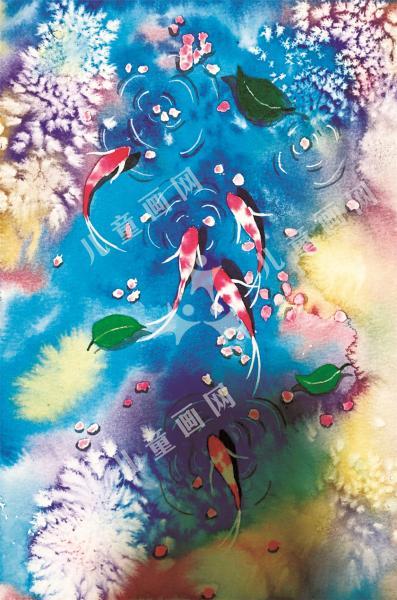 锦鲤嬉闹