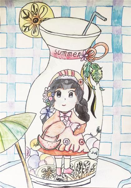 瓶子里的小姑娘