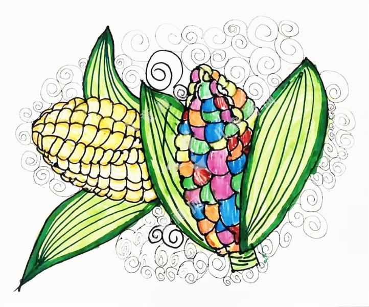 多彩玉米