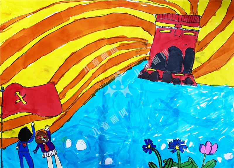 花儿向阳，童心向党