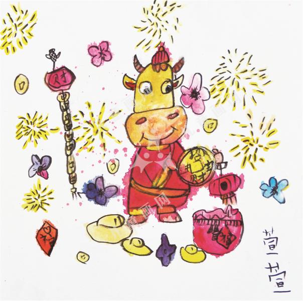 小牛送福