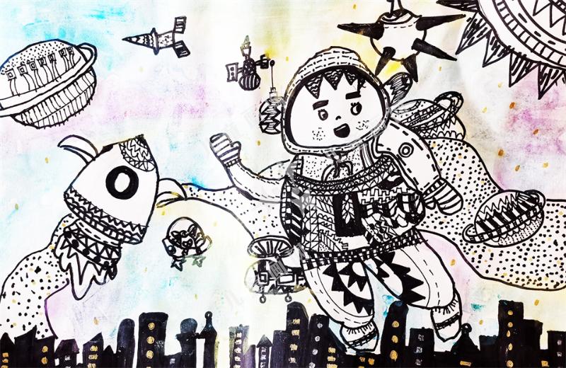 线描我的太空梦