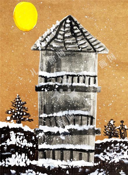 阁楼高高来赏雪