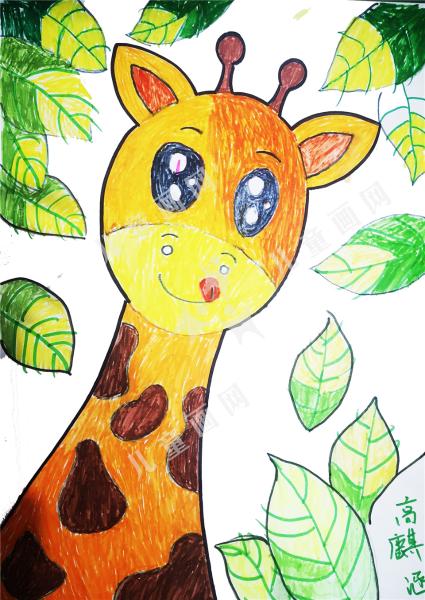可爱长颈鹿