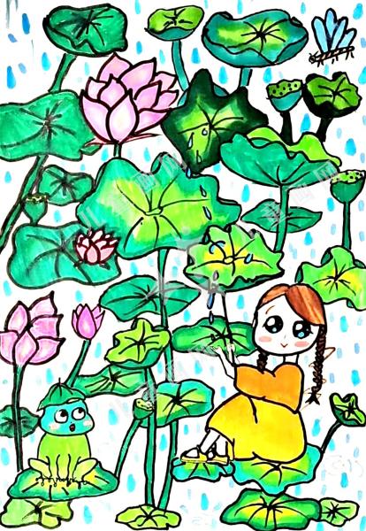 夏日荷塘