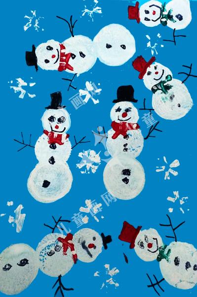 冬天里的小雪人