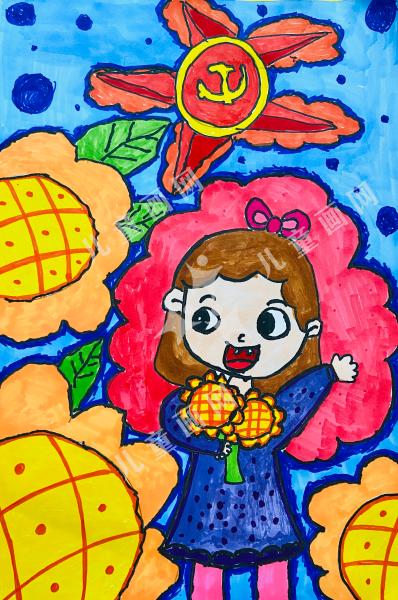 花儿朵朵向党开