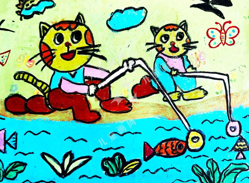 小猫钓鱼