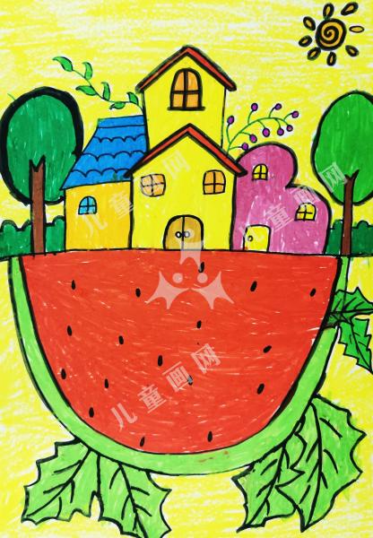 西瓜上的房子