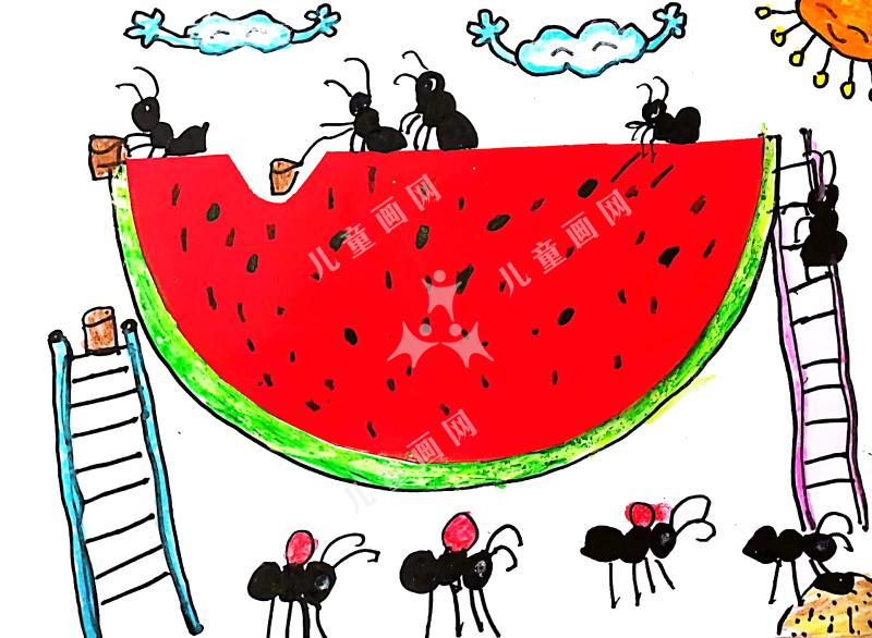蚂蚁运西瓜