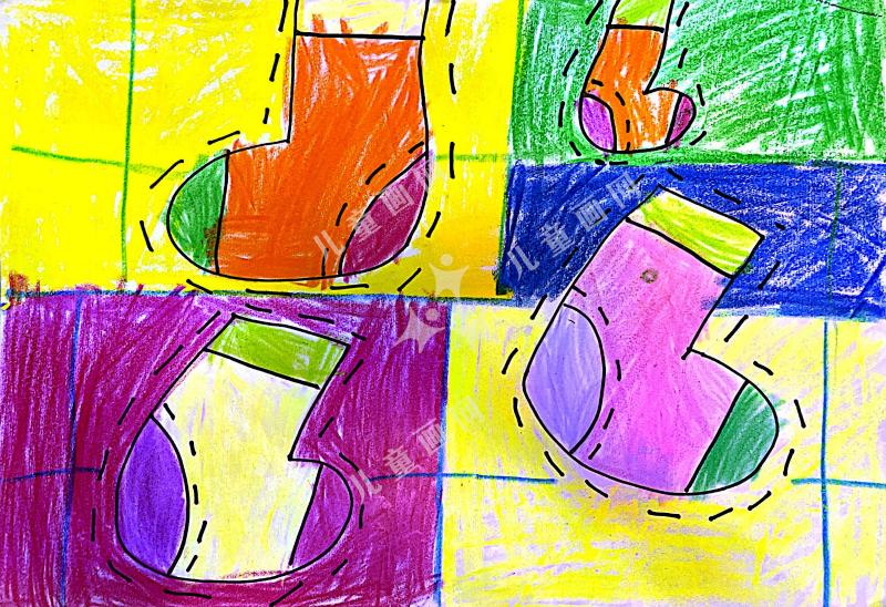 七彩斑斓的袜子