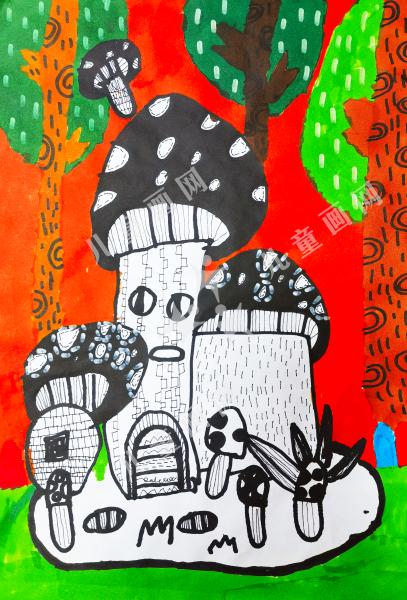 森林里的蘑菇房