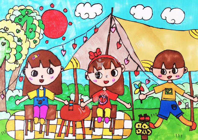 我和我的朋友去露营