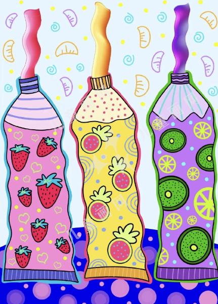 不同味道的牙膏