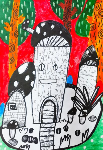 森林里的蘑菇房