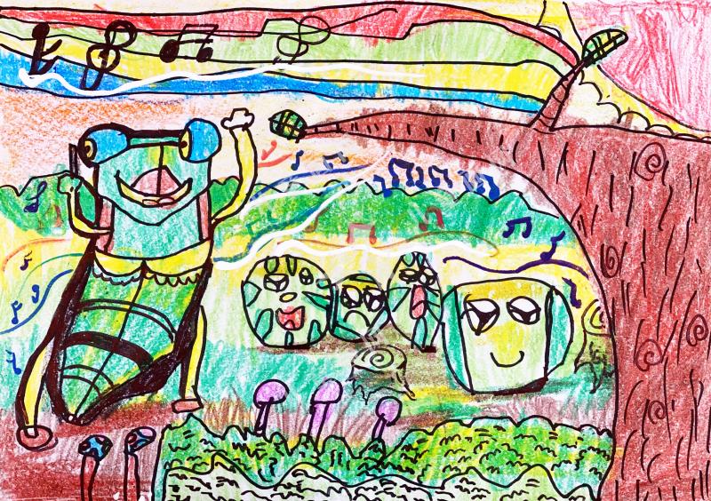 爱唱歌的小蝉虫