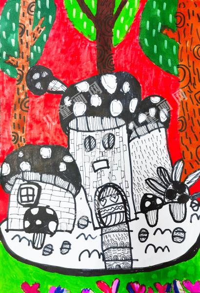 森林里的蘑菇房