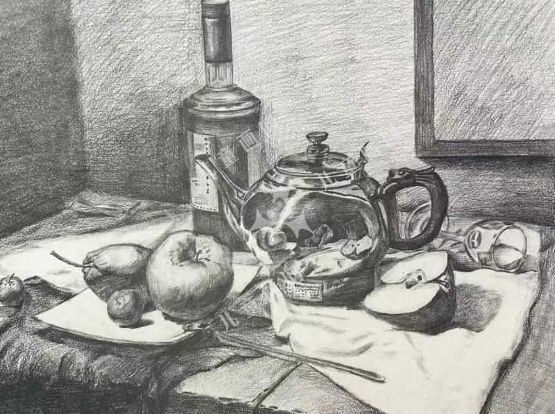 静物素描