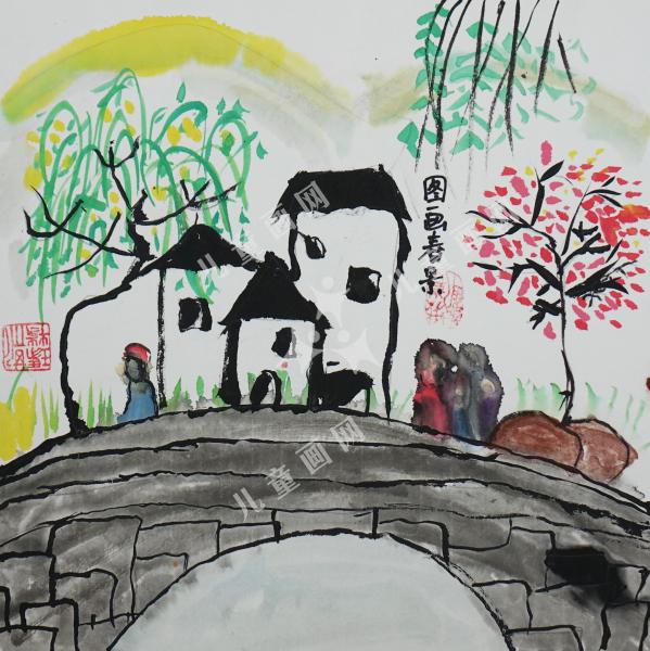 图画春景