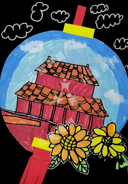 灯火里的天安门