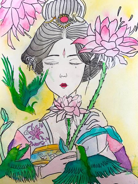 水彩人物画