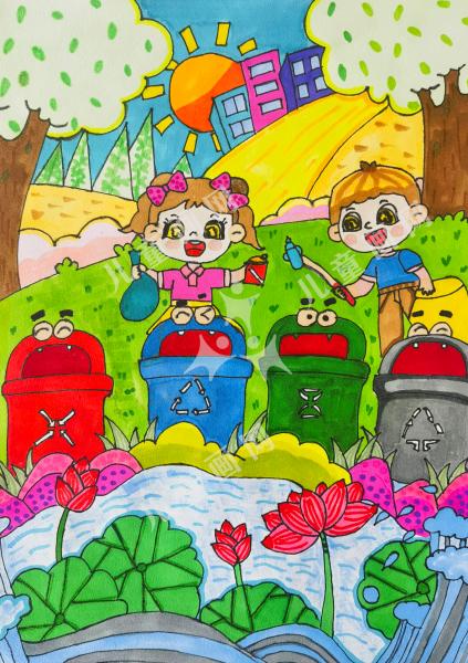 垃圾扔前分一分，绿色生活一百分