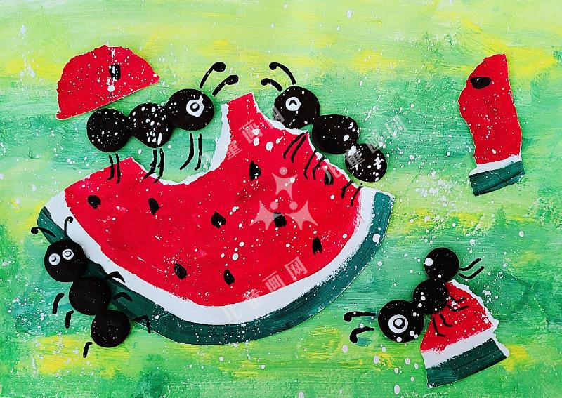 蚂蚁吃西瓜