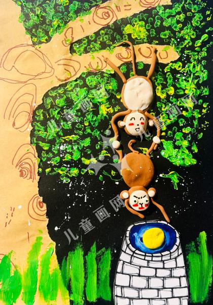 猴子捞月