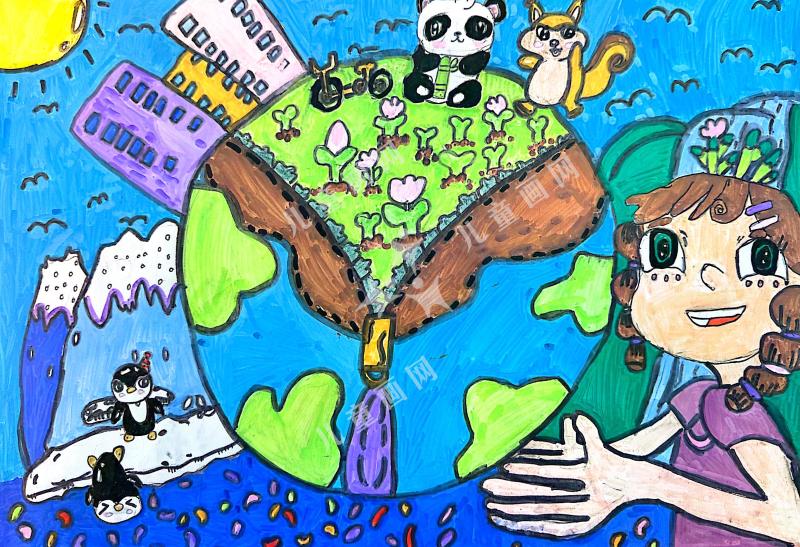 环保女孩，绿色未来