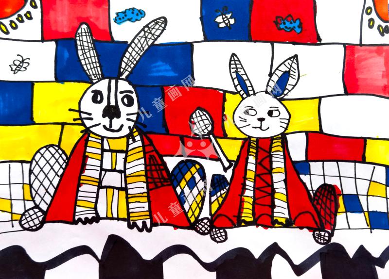 比比兔的马赛克房子