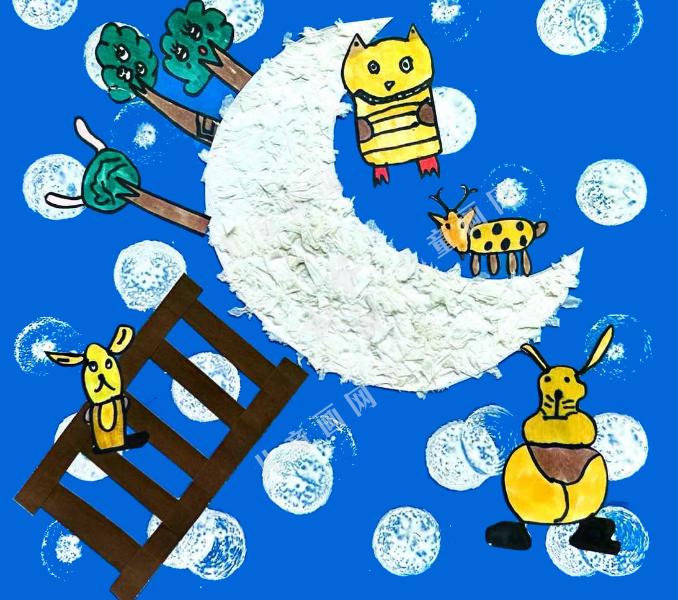 爬上月亮说悄悄话