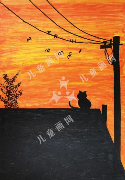 屋顶上的猫