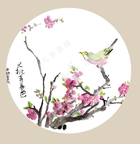 天桃弄春色