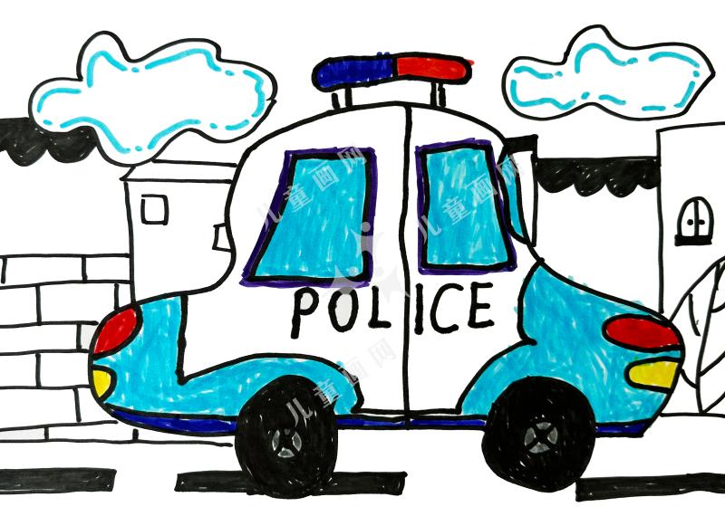 行驶的警车