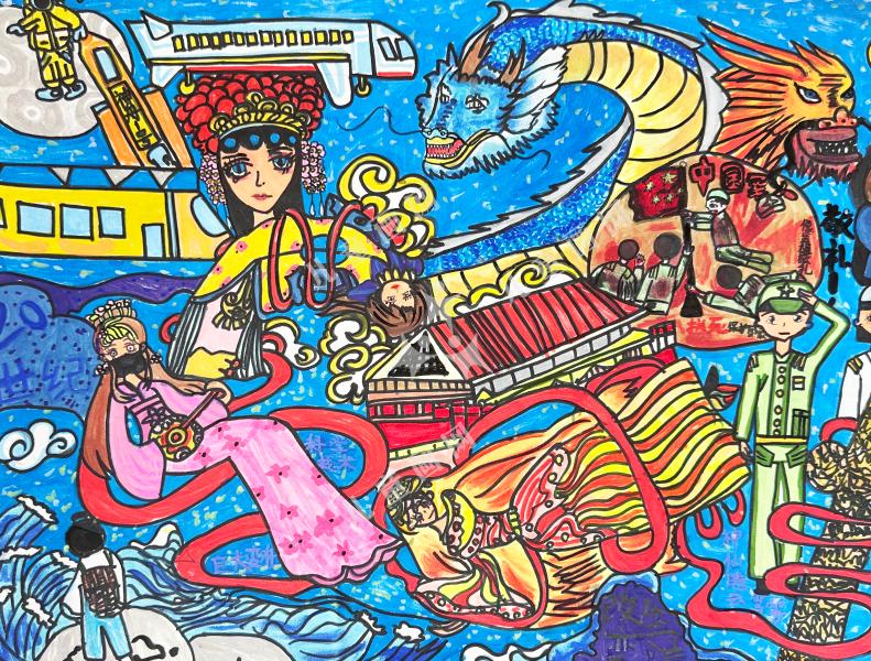 快乐飞翔·自由童趣画卷