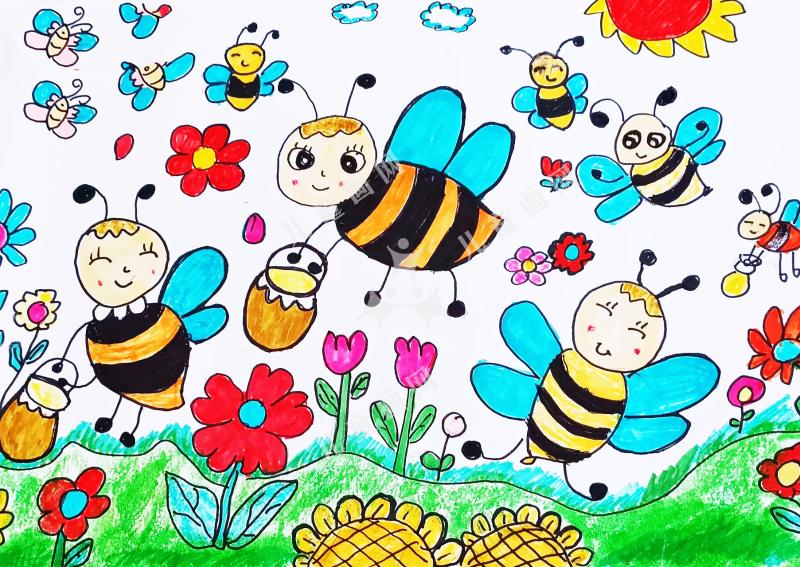 勤劳的小蜜蜂