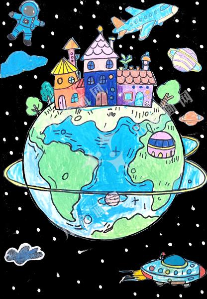 太空里的地球