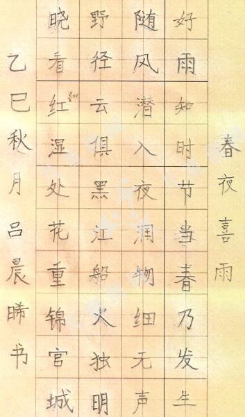 春夜喜雨