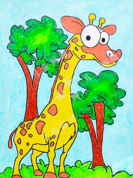 可爱的长颈鹿