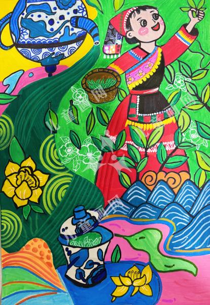 茶林里的彩衣姑娘