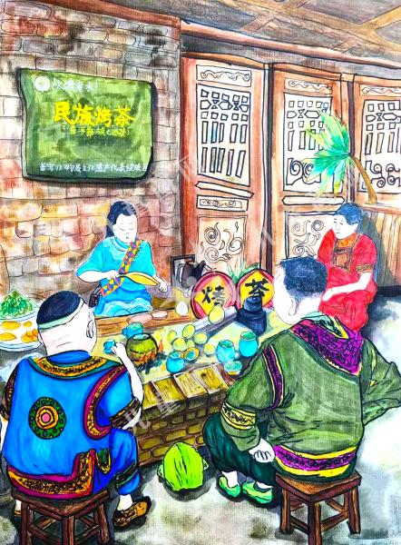 烤茶温盏，茶汤漫寻常