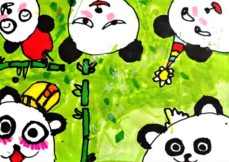 熊猫大合照