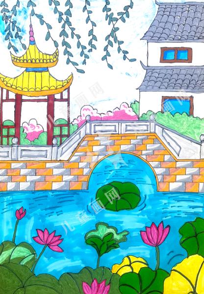 荷风里的水乡